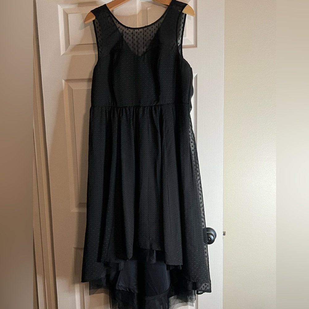 Black peplum dress from Torrid
